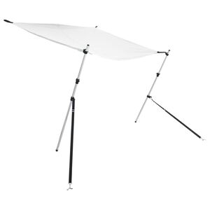 vidaXL T tipo uždangos prailginimas, baltas, 170x208x(115-183)cm