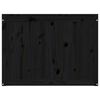 vidaXL Skalbinių dėžė, juoda, 88,5x44x66cm, pu&scaron;ies medienos masyvas