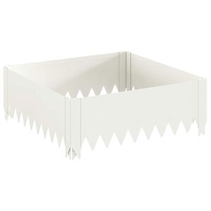 vidaXL Vejo kra&scaron;tas 60 x 60 x 20 cm Plienas Balta