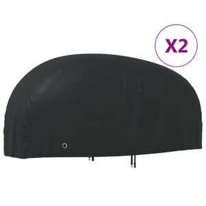 vidaXL Motociklų uždangalai, 2vnt., 220x95x110cm, 210D oksfordas