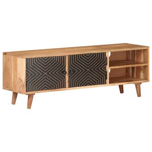 vidaXL Televizoriaus spintelė, 115x30x39cm, akacijos medienos masyvas