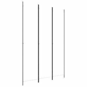 vidaXL Kambario pertvara, 3 dalių, baltos spalvos, 150x220cm, audinys