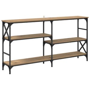 vidaXL Konsolinis stalas Amatininkų ąžuolas 150 x 29 x 76,5 cm