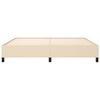 vidaXL Lovos rėmas be čiužinio, kreminės spalvos, 200x200cm, audinys