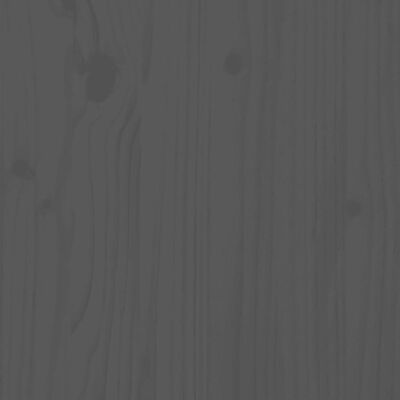 vidaXL Sieninis lovelis, 3 aukštų, pilkas, 60x18,5x110cm, pušis