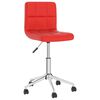 vidaXL Pasukama biuro kėdė, raudonos spalvos, dirbtinė oda