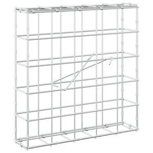 vidaXL Gabionas su 3,5 mm viela ir 10x10 cm tinkleliu 50x10x50 cm