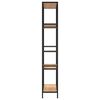 vidaXL Knygų lentyna, 80x30x180cm, plienas ir apdirbta mediena