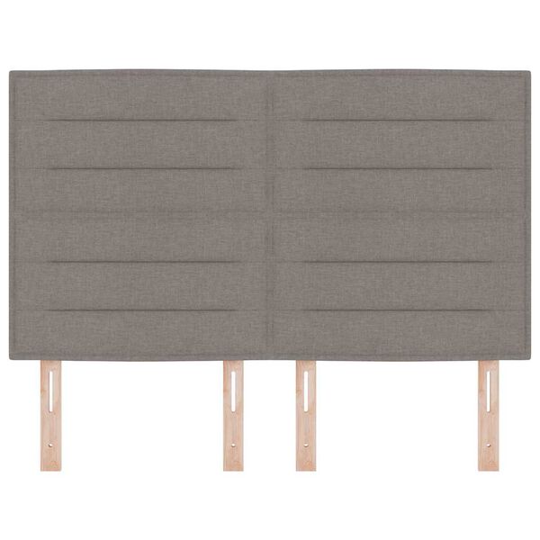 vidaXL Galvūgalis su galvūgalio Taupe 144 cm Dirbtinė oda