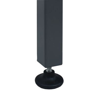 vidaXL Darbastalis, juodos spalvos, 120x60x85cm, plienas