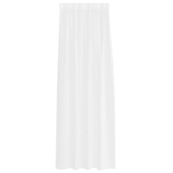 vidaXL Voile Užuolaida 2 pcs Balta 225 x 140 cm Poliesteris