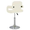 vidaXL Baro taburetė, kreminės spalvos, dirbtinė oda (335551)