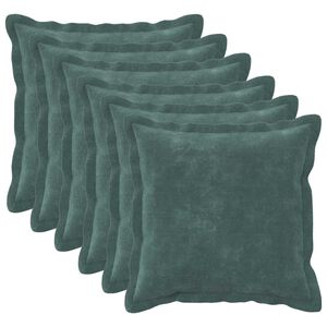 vidaXL Pagalvėlės užvalkalas 6 vnt. HOUTEN Jūros mėlyna 30 x 30 cm