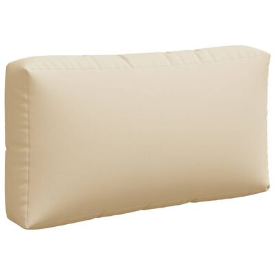 vidaXL Palečių pagalvėlės, 3vnt., smėlio spalvos, audinys