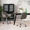vidaXL Pasukamos valgomojo kėdės, 2vnt., taupe spalvos, audinys