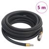 vidaXL Hibridinė oro žarna, juodos spalvos, 0,6", 5m, guma ir PVC