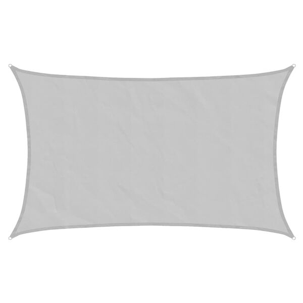 vidaXL Burė nuo saulės, pilka, 8x5m, 100% oksfordo poliesteris