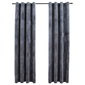 vidaXL Naktinės užuolaidos, 2vnt., antracito, 140x175cm, antracito