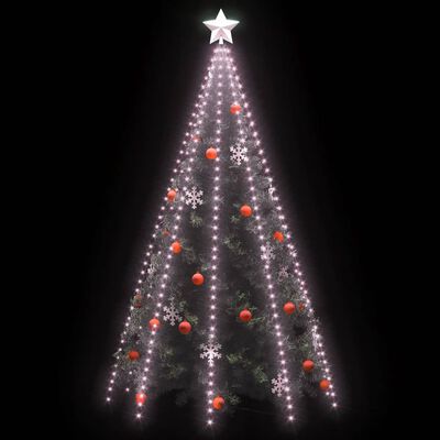 vidaXL Kalėdinė girlianda eglutei-tinklas su 400 LED lempučių, 400cm