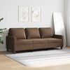 vidaXL Trivietė sofa, rudos spalvos, 180cm, audinys
