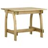 vidaXL Sodo stalas, 110x74x75cm, impregnuota pu&scaron;ies mediena