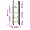 vidaXL Spintelė knygoms, 5 lentynos, 60x30x175cm, pušies masyvas