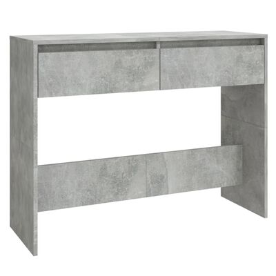 vidaXL Konsolinis staliukas, betono pilkos spalvos, 100x35x76,5cm, MDP