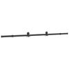 vidaXL Stumdomų durų įrangos rinkinys, juodos sp., 213,5cm, plienas