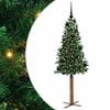 vidaXL Lieknas Kalėdų eglutė Žalia 150 cm PVC ir kietasis pu&scaron;ų medis