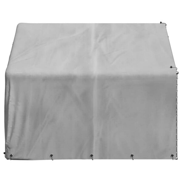 vidaXL Lauko &scaron;unų voljeras su stogeliu, 2x2x1,5 m, cinkuotas plienas