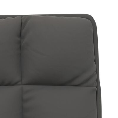 vidaXL Poilsio kėdė su metaliniu rėmu, tamsiai pilka, aksomas