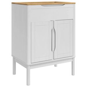 vidaXL Vonios kriauklės spinta FLORO Balta 60 x 40 x 80 cm