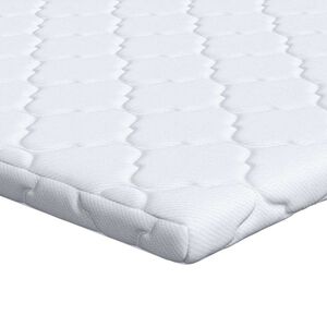 vidaXL Kokoso vir&scaron;elis Balta 70 x 200 cm Žakardinis audinys