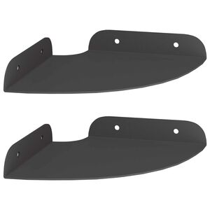 vidaXL Plūduriuojanti lentyna su lentyna 2 pcs Juodas 15 x 15 x 2 cm