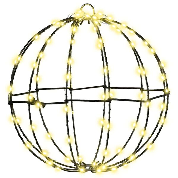 vidaXL Dovana su 192 LED 2 pcs &Scaron;ilta balta 30 x 30 x 32 cm metalas