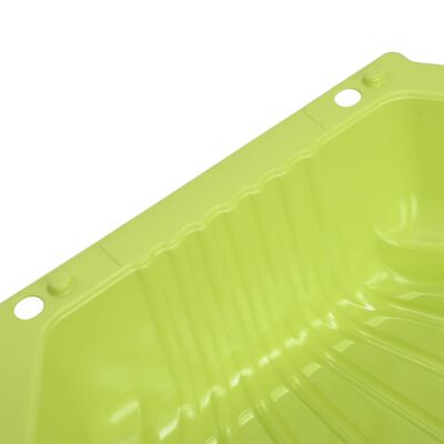 vidaXL Smėlio dėžės, 2vnt., žalios spalvos, 77x87x21cm plastikas