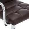 vidaXL Baro taburetės, 2 vnt., rudos spalvos, dirbtinė oda