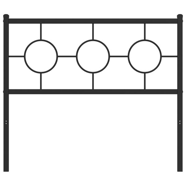 vidaXL Metalinis pakaitinis galvūgalis, juodos spalvos, 100cm