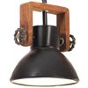 vidaXL Pakabinamas &scaron;viestuvas, juodas, 19cm, 25W, apskritas, E27