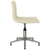 vidaXL Pasukamos valgomojo kėdės, 2vnt., kreminės spalvos, aksomas