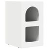 vidaXL Naktinis staliukas 2 pcs Balta 29,5 x 33,5 x 50 cm