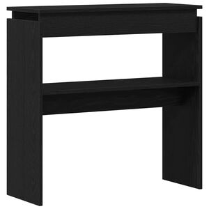 vidaXL Konsolinis stalas Juodas ąžuolas 80 x 30 x 80 cm