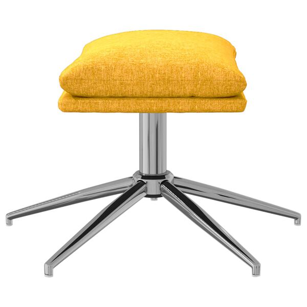 vidaXL Pakoja, garstyčių geltonos spalvos, 60x60x35cm, audinys