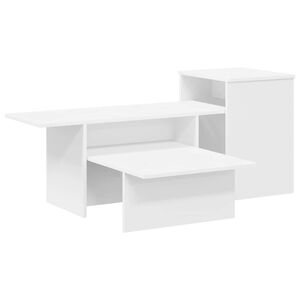 vidaXL Konsolinis stalas Balta 91,5 x 35 x 38,5 cm Apdirbta mediena