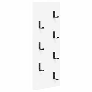 vidaXL Prikabinamas paltas Balta 30 x 1,5 x 80 cm Apdirbta mediena