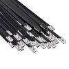 vidaXL Laido tvirtinimas 250 vnt. 4,6 x 800 mm Juoda