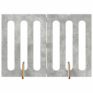 vidaXL Sulankstomas &scaron;unų tvora 2 pcs Betono Pilka 100,5 x 38 x 70 cm