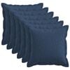 vidaXL Pagalvėlės užvalkalas 6 pcs HOUTEN Mėlyna 45 x 45 cm