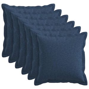vidaXL Pagalvėlės užvalkalas 6 pcs HOUTEN Mėlyna 45 x 45 cm