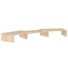 vidaXL Monitoriaus stovas, 80x24x10,5cm, pu&scaron;ies medienos masyvas